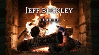 Jeff Buckley  Hallelujah Christmas Songs  Fireplace Video [upl. by Aileon]