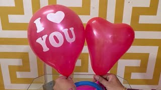 Electric Balloon pump 100 i love you heart Balloons [upl. by Kuska]