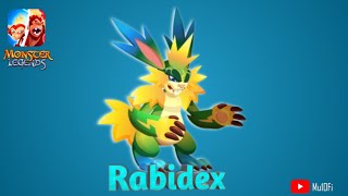 How To Breed Rabidex 50 Chance  Monster Legends [upl. by Akiv]