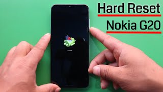 How to Hard Reset Nokia G20 Ta1365 Remove Screen Lock PatternPinPassword Without Box [upl. by Dlanger]