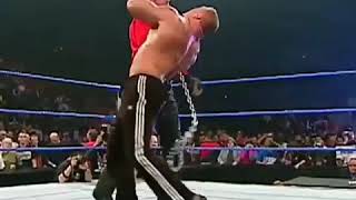 The Best Choke slam Ever Undertaker choke slams Brock Lesnar [upl. by Nossyla193]