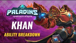 Paladins  Ability Breakdown  Khan Primus of House Aico [upl. by Innob]