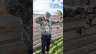 Getting some shots in with the bow bolenoutdoors deerhunting hunting bowhunting [upl. by Mast]