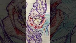 👀 Multicolor pen era art anime yt drawing sketch doodle [upl. by Mcgrody]