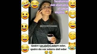 Qadınlar 👩Sevdiyinizi👫 Dəli😛eləməmiş🙃əl çəkmirsiz😂comedy love sevgiaşk shorts shortvideo fyp [upl. by Sevy]