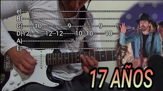 17 años  Los Ángeles Azules en guitarra eléctrica con tabs [upl. by Thebazile]