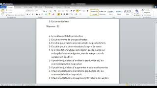 Contrôle de gestion  De la comptabilité analytique au contrôle de gestion  QCM [upl. by Afital126]