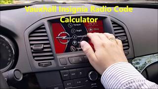 Vauxhall Insignia Radio Code Calculator Tool Full Guide How To Get It And How To Use It [upl. by Stern455]