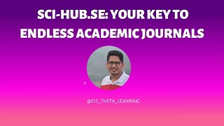 SciHubse  your key to endless academic journals [upl. by Ybab]