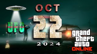 UFO Location October 22nd 2024 GTA 5 Online [upl. by Rockwell]