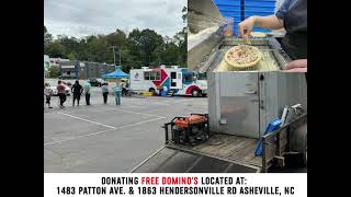 DOMINOS 🍕 DONATING FREE FOOD IN ASHEVILLE  930 amp TODAY 101 [upl. by Secilu]