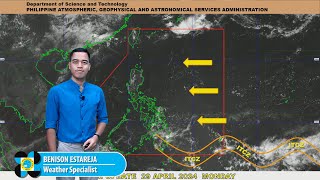 Public Weather Forecast issued at 4PM  April 29 2024  Monday [upl. by Teik]