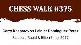 Garry Kasparov vs Leinier Dominguez Perez • St Louis Rapid amp Blitz  Blitz 2017 [upl. by Ardnael]