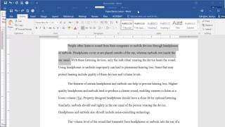 Microsoft Word 2016  First Line Indent [upl. by Atikcir]