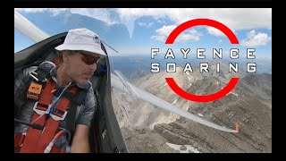 Flying a glider fast through the French Alps [upl. by Longmire]