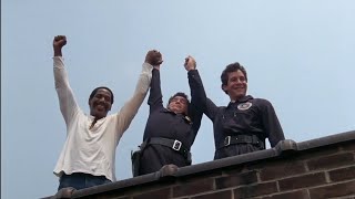 Police Academy 1984  Hightower saves Mahoney and Harris from the street thug [upl. by Godfrey]