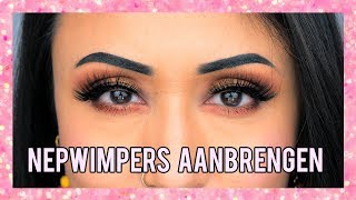 NEPWIMPERS AANBRENGEN MAKE UP TUTORIAL [upl. by Aroz]