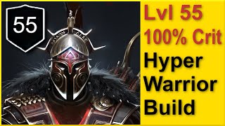 Assassins Creed Odyssey  LVL 55 Hyper Warrior Build 2020  100 Crit Chance  3 Million Damage [upl. by Docilu21]