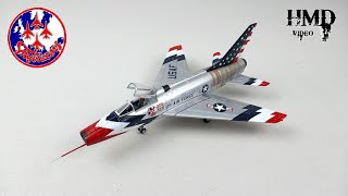 North American F100D Super Sabre USAF quotSkyblazersquot Hobby Master 172 Diecast Model HA2123 [upl. by Oijimer931]