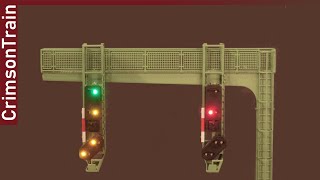 Viessmann Signalbrücke 4750 gesteuert mit dem Digimux von Bogobit [upl. by Rennie]