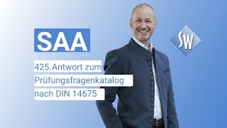 425 Prüfungsfrage amp Antwort zum Prüfungsfragenkatalog SAA nach DIN 14675 Stand 2020 [upl. by Diana]