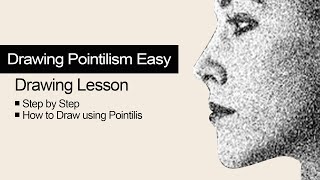 Drawing Pointilism Tutorial Easy [upl. by Dunkin]