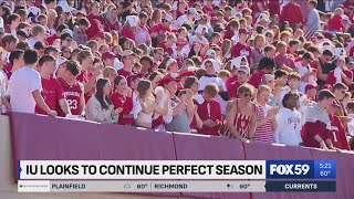 IU football looks to continue its perfect season [upl. by Flower]