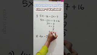 Sistem Persamaan Linear 1 Variabel mathtutor persamaanlinear kelasonline matematika [upl. by Mavilia]