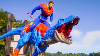 Paw Patrol Marshall TREX VS Everest Dinosaur SuperHero Dinosaurs Battle Jurassic World Evolution [upl. by Itsuj]