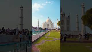 Sweet Family  Taj mahal india the white marble mausoleum of the mughal emperor  shorts [upl. by Enaenaj]