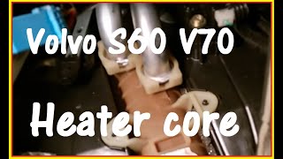 Volvo S60 V70 XC90 Heater core matrix replacement  left hand driving 20012009 [upl. by Hibbert548]