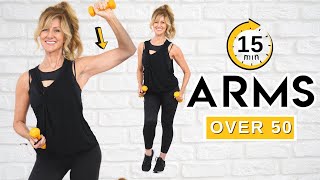 15 Minute Toned Arms Walking Workout  Beginner Friendly [upl. by Yalhsa]