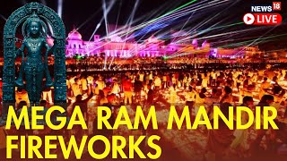 Ram Mandir Ayodhya Live  Ayodhyas Saryu Ghat Illuminated With Hundreds Of Diyas  Ram Siya Ram [upl. by Tobin]