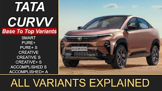 Tata Curvv Variants Explained [upl. by Nemrak]