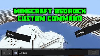 outdatedHow to make custom command in Minecraft Bedrock [upl. by Adnovad]