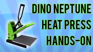 Dino Neptune Heat press for sublimation  HandsOn [upl. by Lalla]