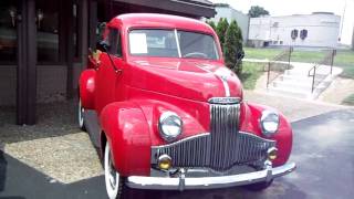 1948 Studebaker M5 Pickup Red Fully Restored  Rare  Final Year of the Mseries [upl. by Alcine]