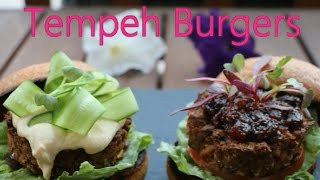 Tasty Tempeh Burgers Vegan amp GlutenFree [upl. by Yaras508]