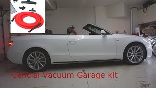 Central Vacuum Garage Car Cleaning Accessory Hose kit Review Best car detailing vacuum [upl. by Aynnek455]