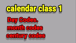 CALENDARS CLASS  1 in telugu  competitive examsDAY codes MONTH codes YEAR codes simple tricks [upl. by Erika]