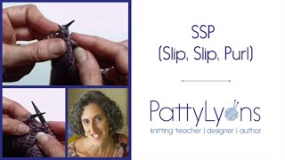 Slip Slip Purl SSP [upl. by Coretta]