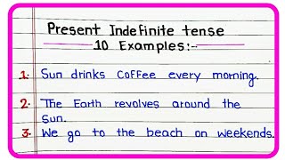 Present Indefinite Tense  Present indefinite tense exmples  Present indefinite tense rule [upl. by Hey]