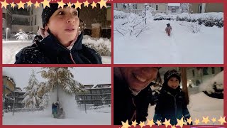 VLOGMAS5 Bloccati in casa Monaco in tilt 50cm di neve uscite in piena notte [upl. by Aneeras]