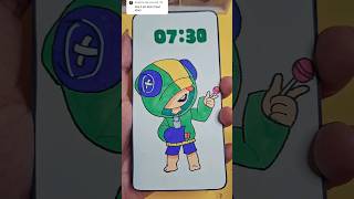 LEON BRAWL STARS youtubeshorts hpkertas brawlstars leon paperdiy papercraft diy [upl. by Inez]