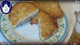 Reibekuchen  Kartoffelpuffer mit Hackfleisch gefüllt [upl. by Jacquenetta]