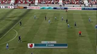 FIFA 12 l Amazing long Shoot by Cicinho [upl. by Ellahcim391]