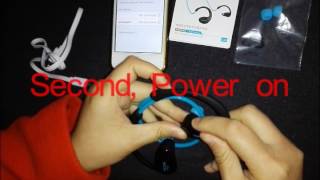 How to connect dacom athlete bluetooth earphone [upl. by Marek]