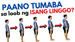 Paano TUMABA in 1 WEEK o 1 MONTH  Mga dapat kainin at gawin para TUMABA agad ng MABLIS [upl. by Melville745]