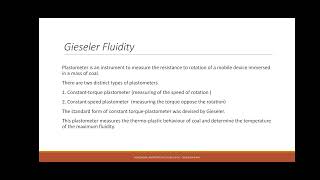 Rheological Properties of Coking coal Fluidity [upl. by Anaoj551]