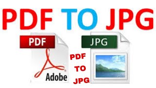 How to Convert PDF to JPG [upl. by Khoury]